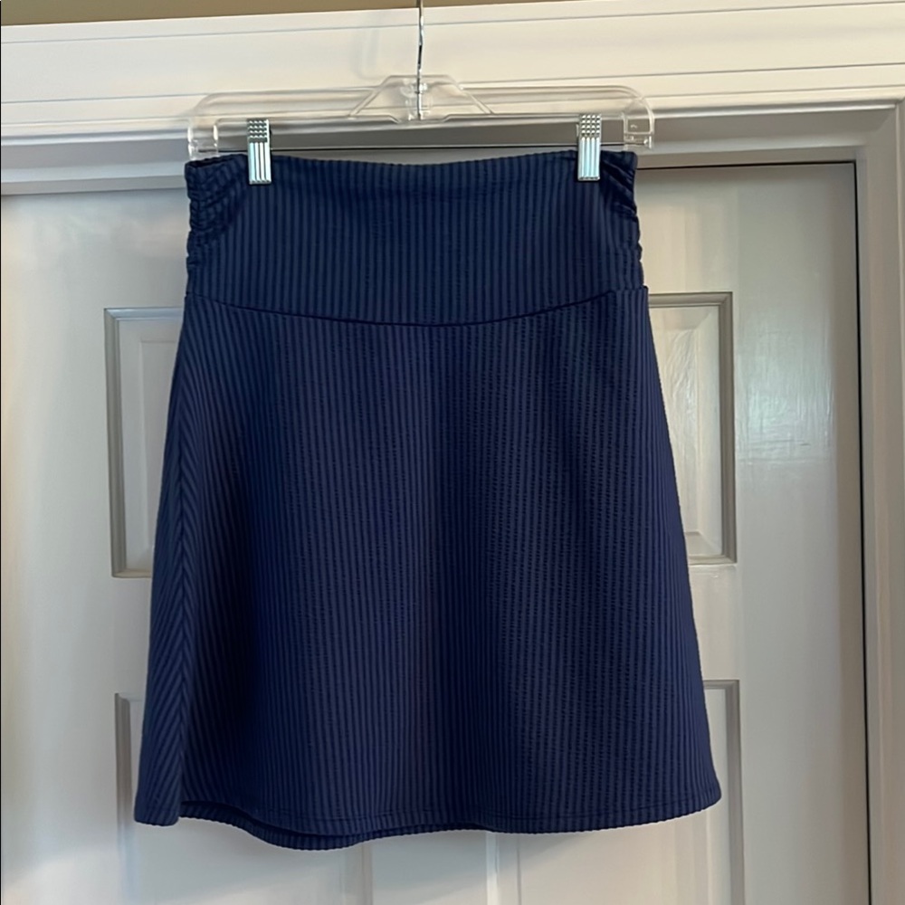 Toad&Co Deep Blue A-Line Skirt